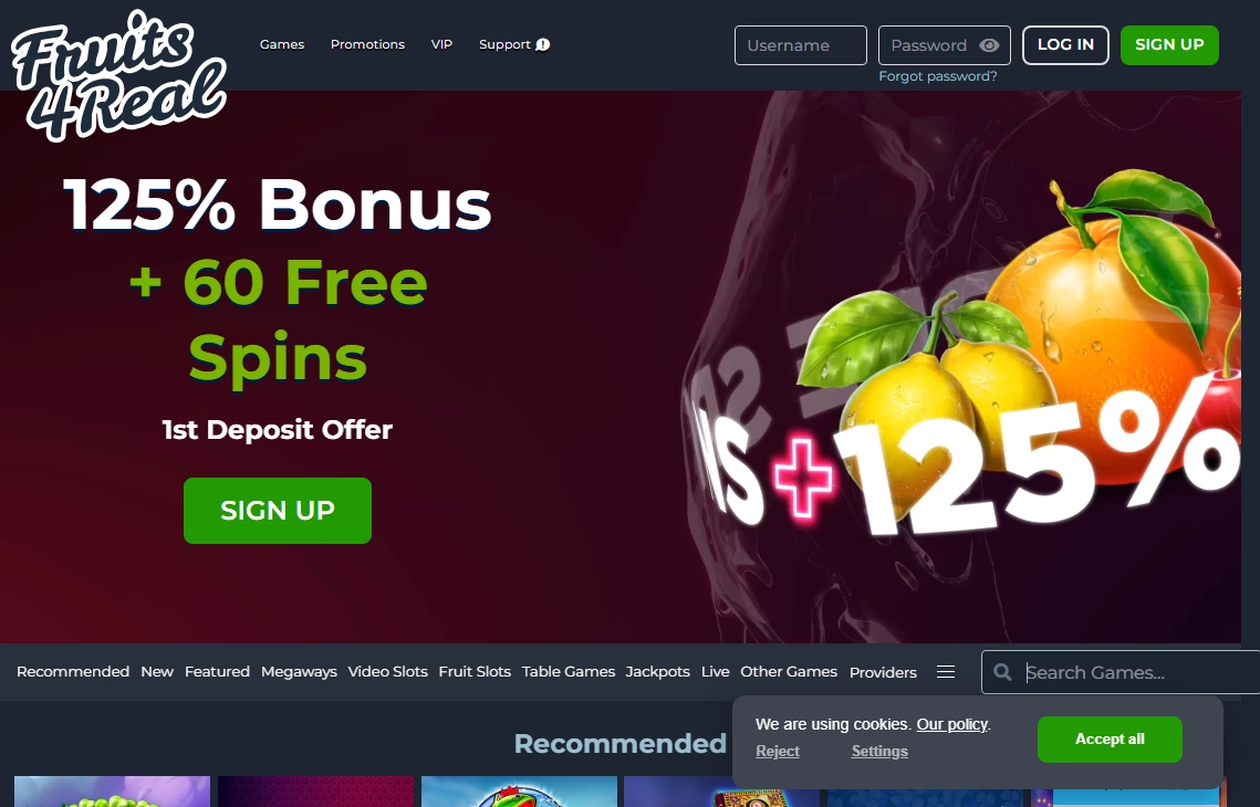 Fruits4Real Casino